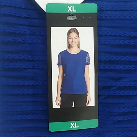 Calvin Klein Women's Scoop Neck Textured Blouse - Picture 2 of 4